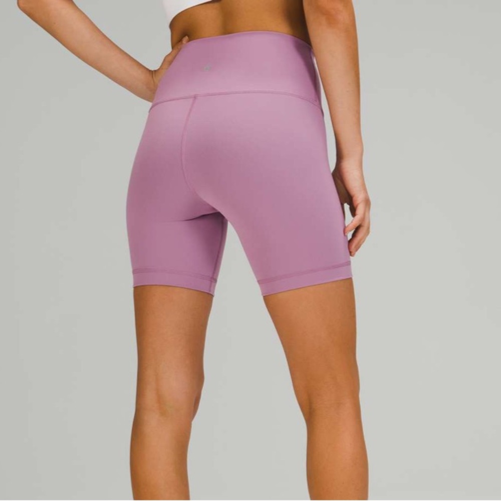 lululemon athletica Mauve Pink High-Rise Bike Shorts - Picture 2 of 8